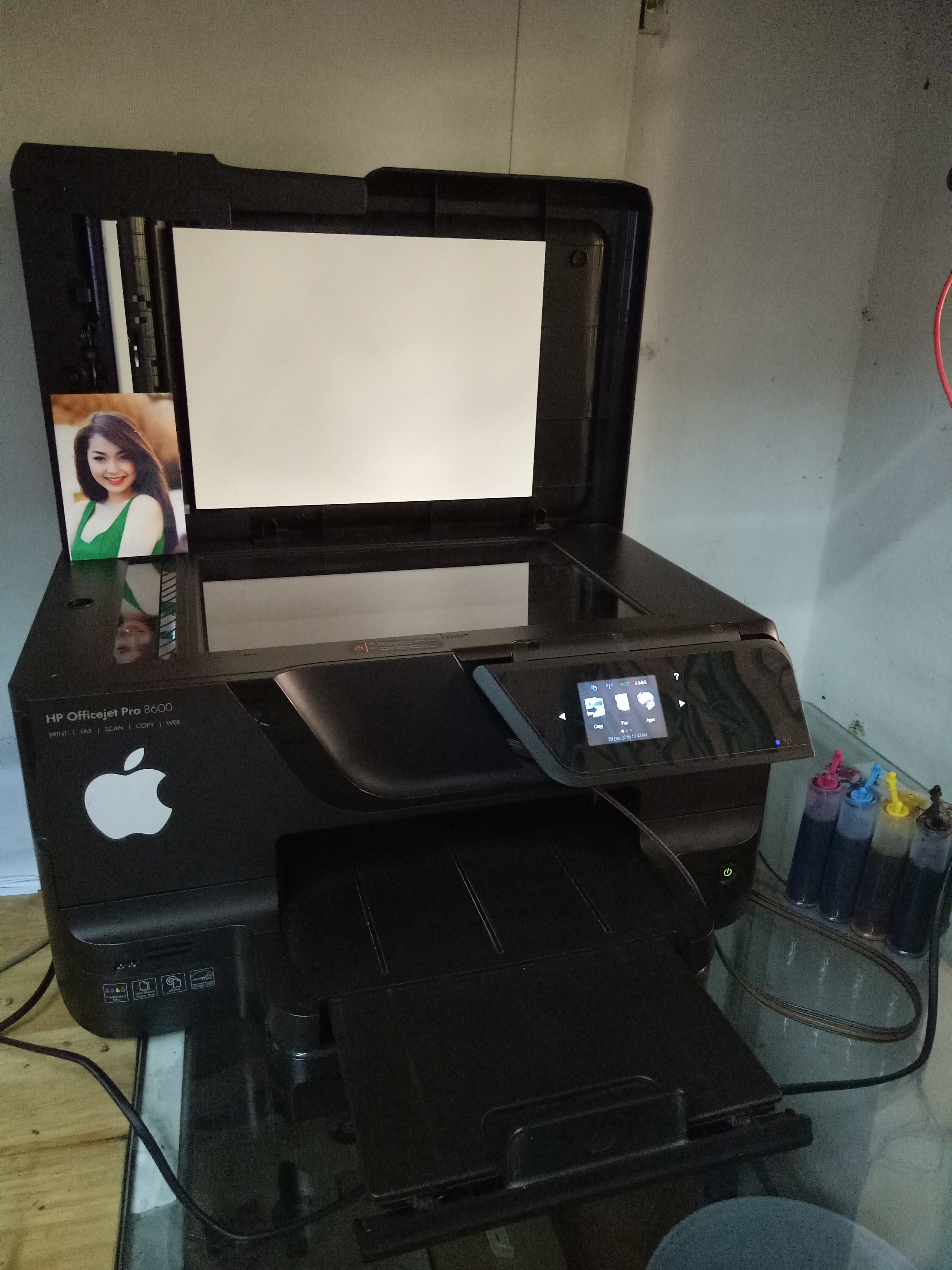 Máy in HP Officejet Pro 8600 Máy in sắc nét, hình ảnh chuẩn. Công dụng của máy dùng để in, photo, fax, in màu.