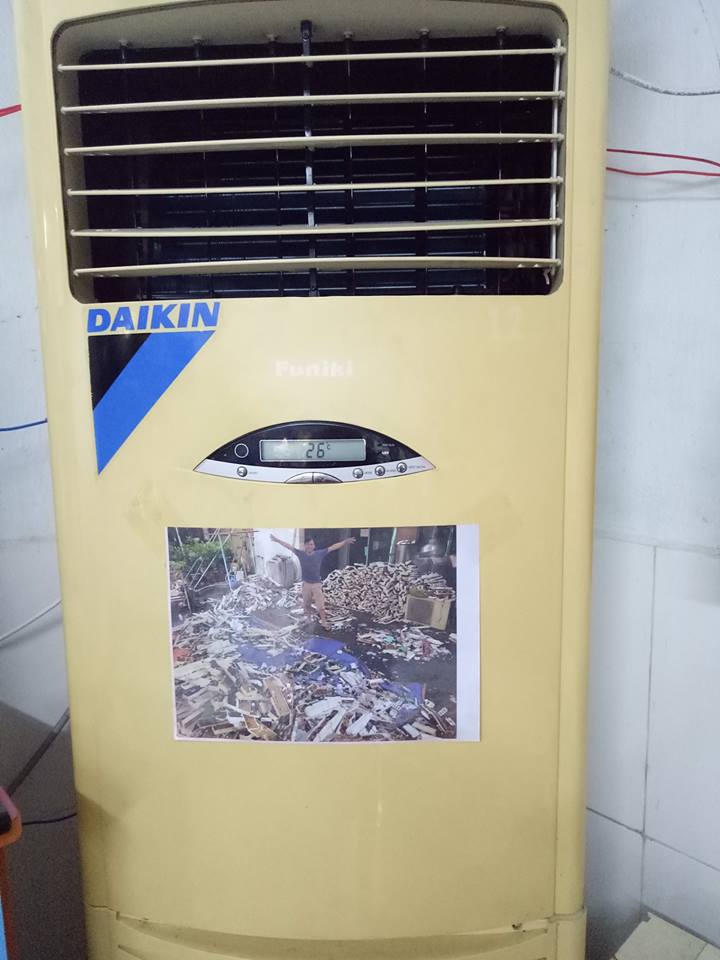 Máy lạnh đứng daikin 3 pha 5HP Luồn khí được thổi theo hai hướng chính không khí cấp và không khí hồi độc lập năng cao hiệu quả